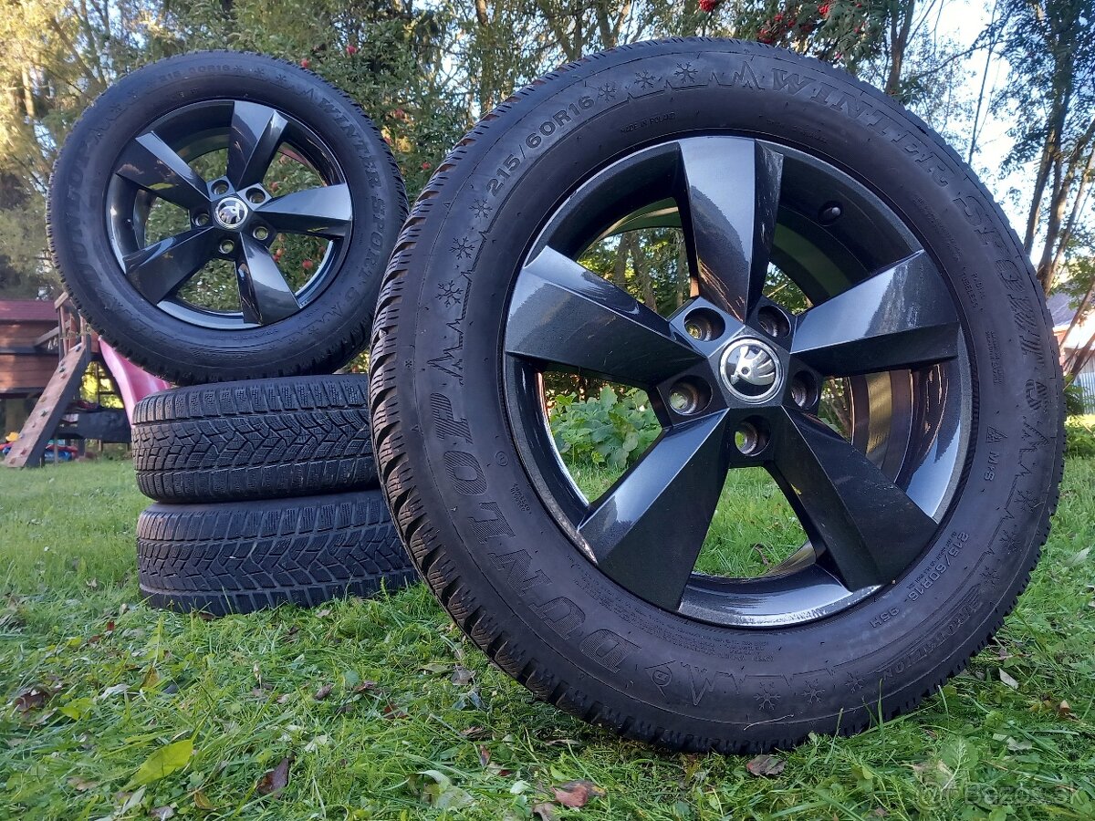 Hliníkové disky Elektróny Kolesá Škoda Zimná sada 5x112 R16