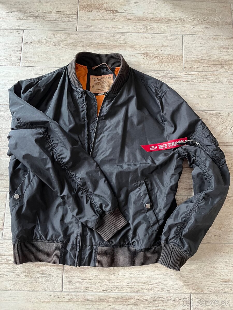 Pánska bunda Alpha Industries MA-1 TT, veľkosť 3XL, čierna