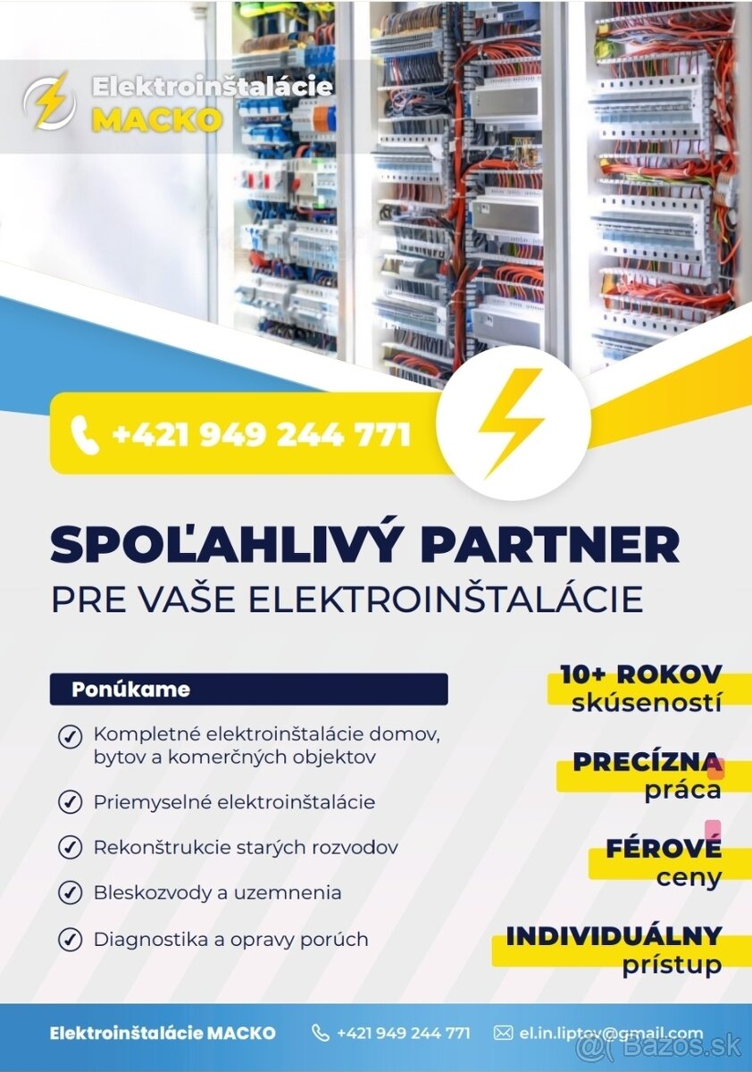 Elektroinštalačné práce, Elektrikár