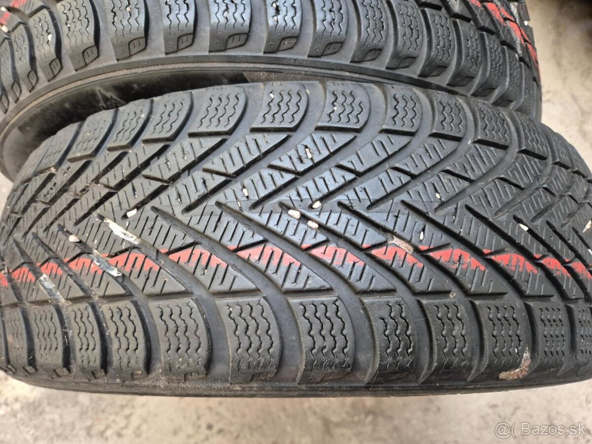 185/55 r16 zimné 2 ks PIRELLI dezén 6,7 mm DOT2019