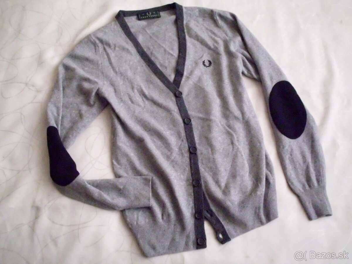 Fred Perry pánsky sveter vlna+kašmír M-S