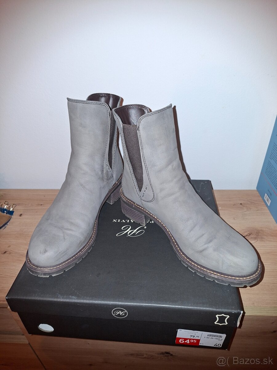 Zimné kožené topánky