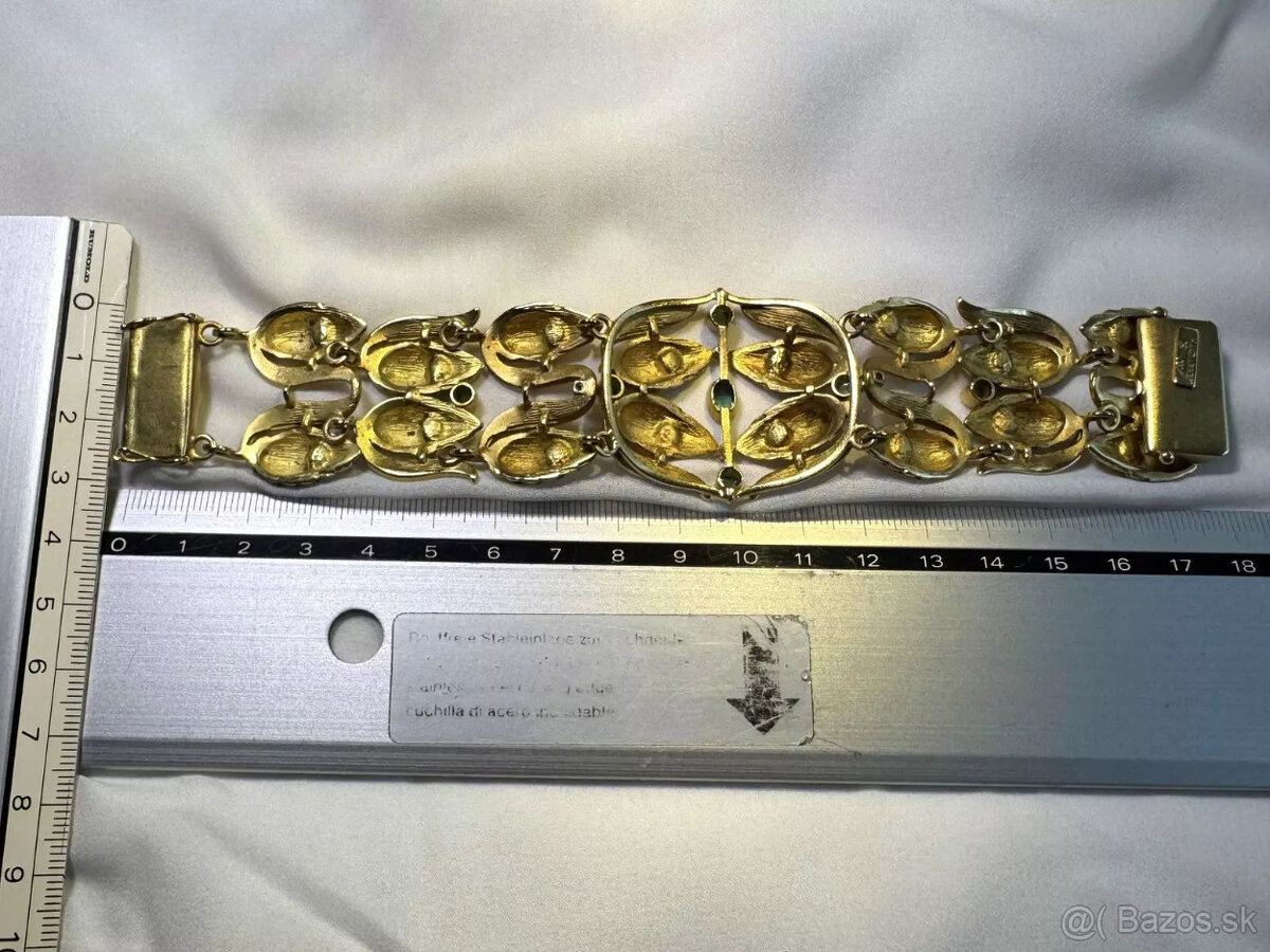 Sada šperkov 750 GG, 18-karátové diamanty + farebné kamene,