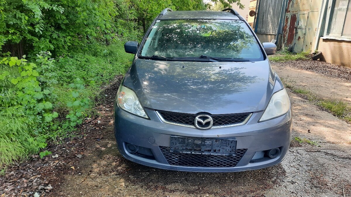 Mazda 5 diesel 2.0 bez hrdze, 7 miest, defektny motor