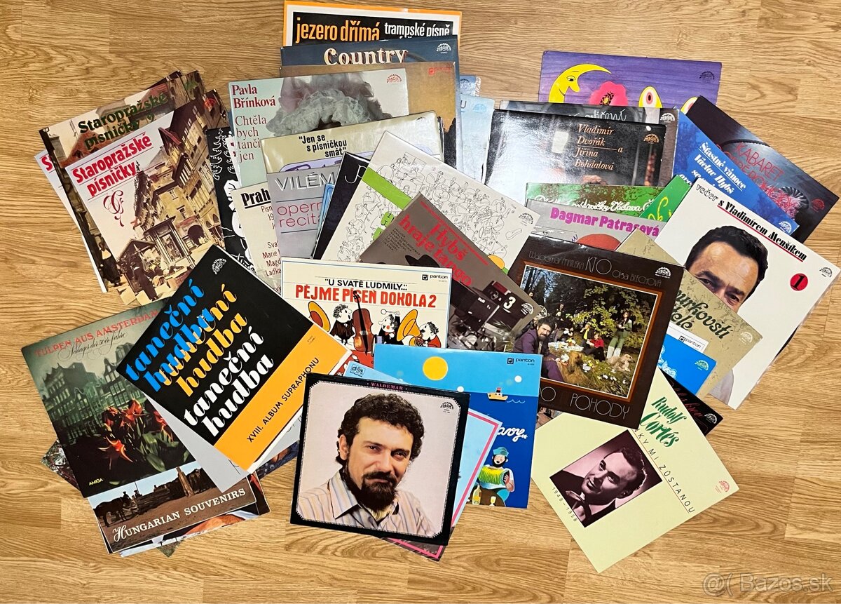 Zbierka LP vinylových platní československé nemecké 53 kusov