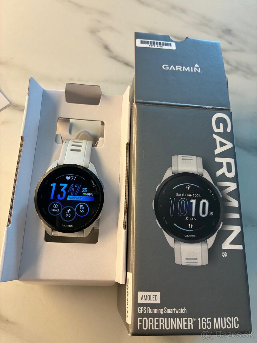 Garmin Forerunner 165 Music, Mist Grey/Whitestone