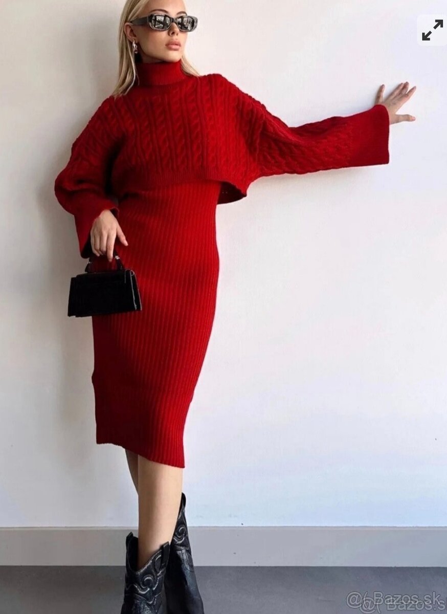 Dámske pletené šaty