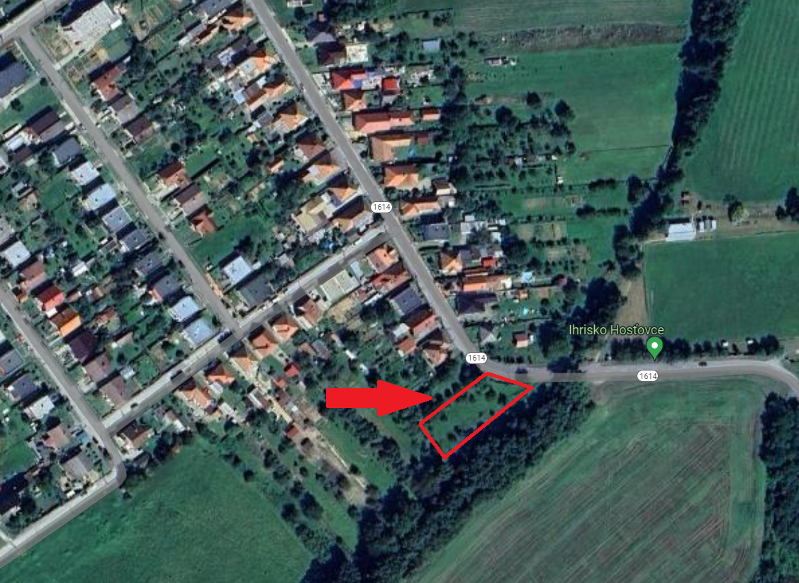 PREDAJ - STAVEBNÝ POZEMOK - HOSŤOVCE