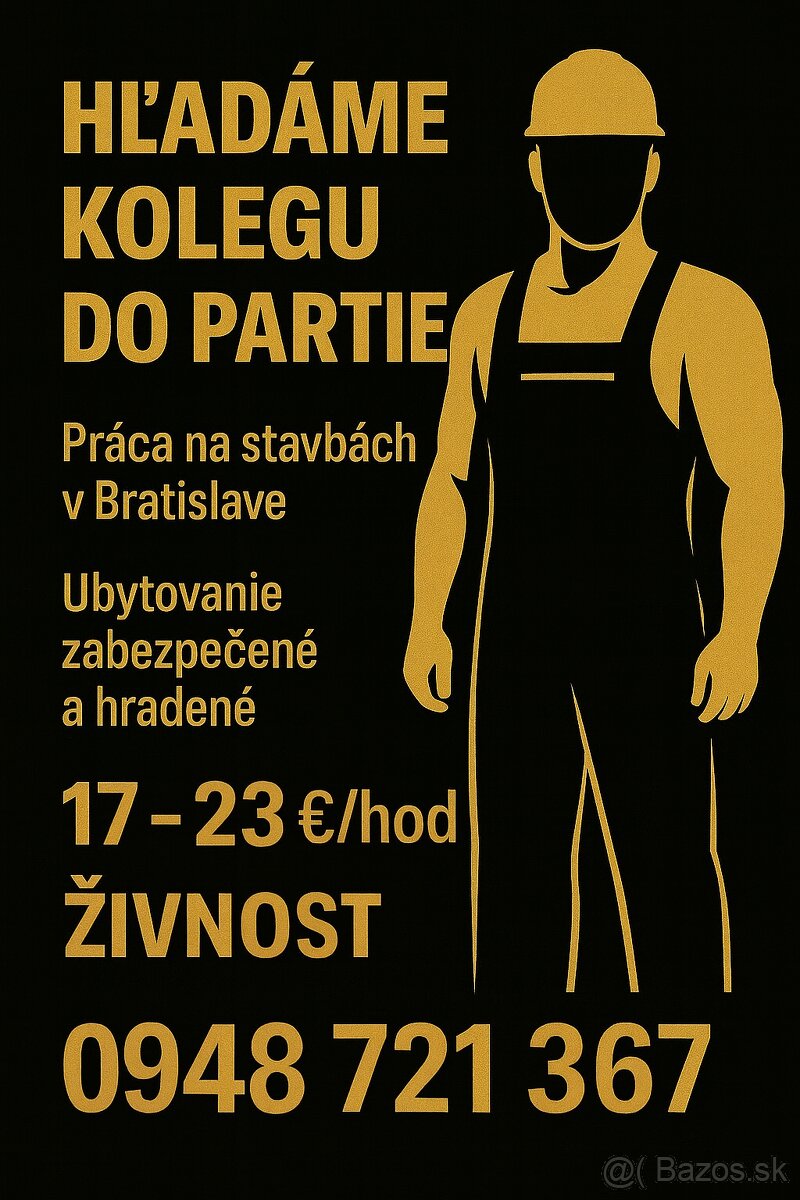 Práca v Bratislave na stavbách