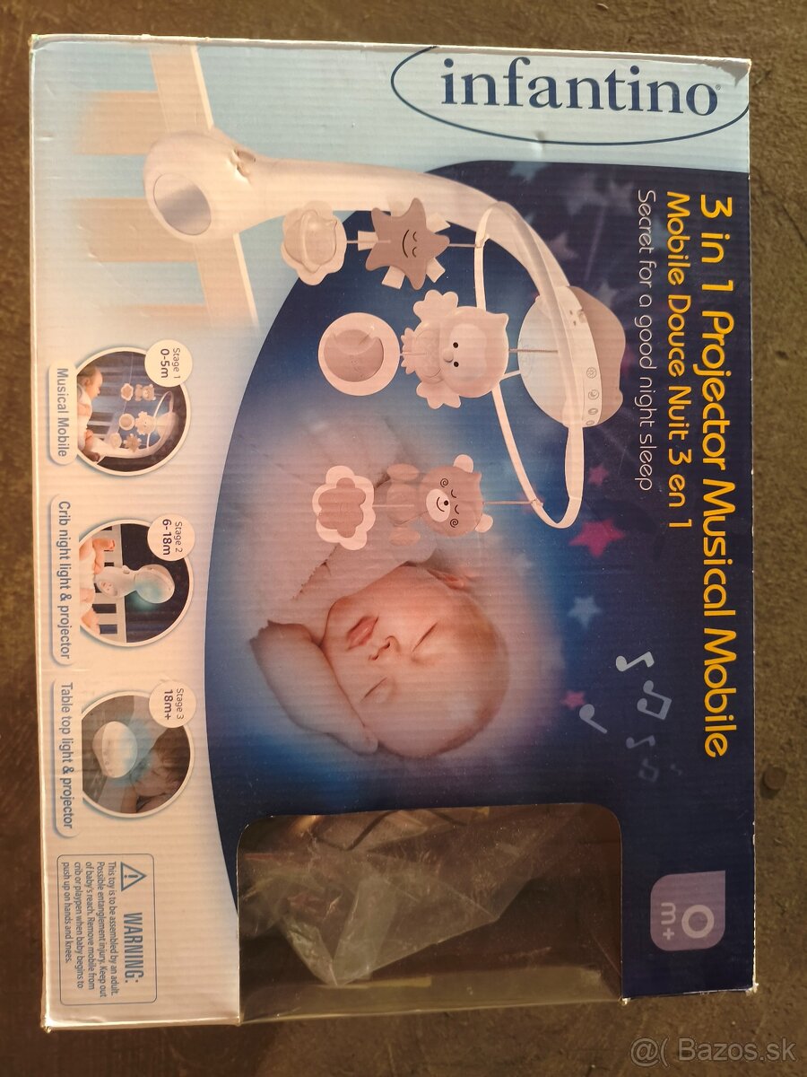 Kolotoč nad postieľku 3v1