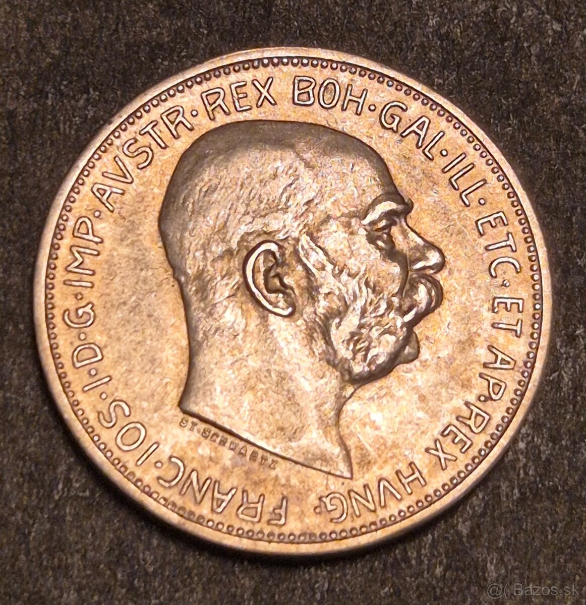 2 Koruna 1912 b.z František Jozef I.