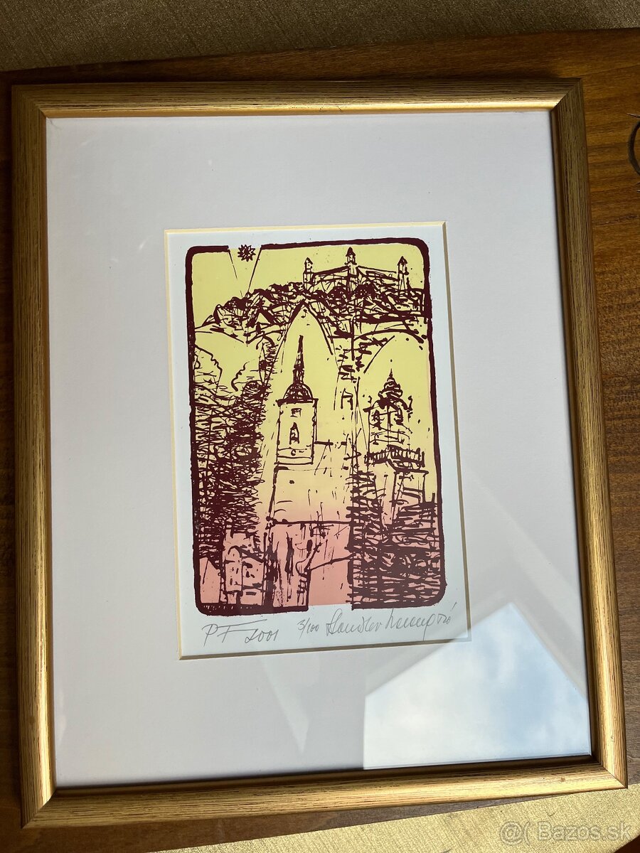 Zaramovana grafika Stanislava Harangozóa