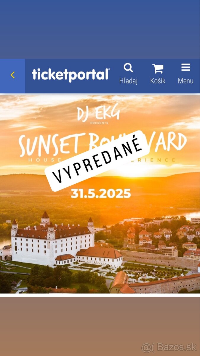 DJ EKG Sunset Bratislavský hrad