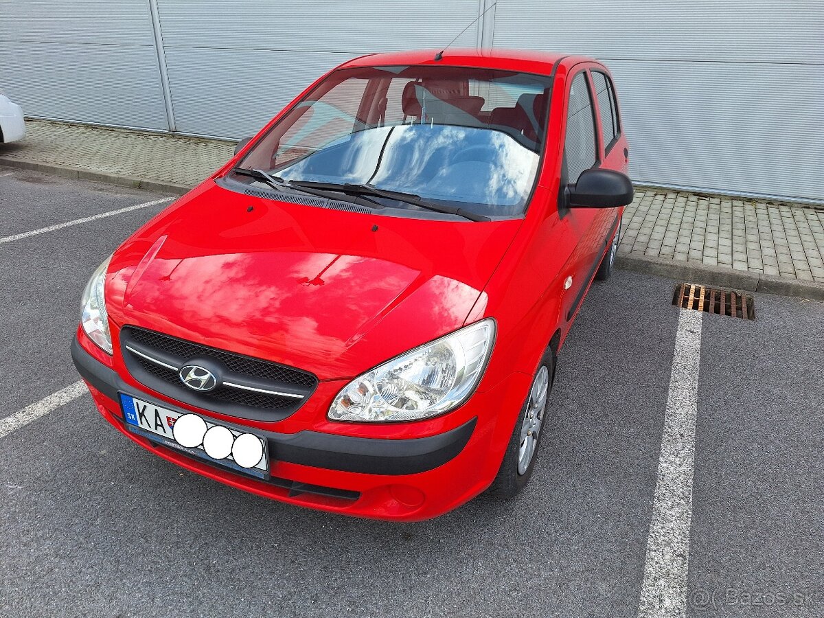 Hyundai Getz 1,4i, r.v.2009, 95 tis km, kúp. v SR,nová TK,EK