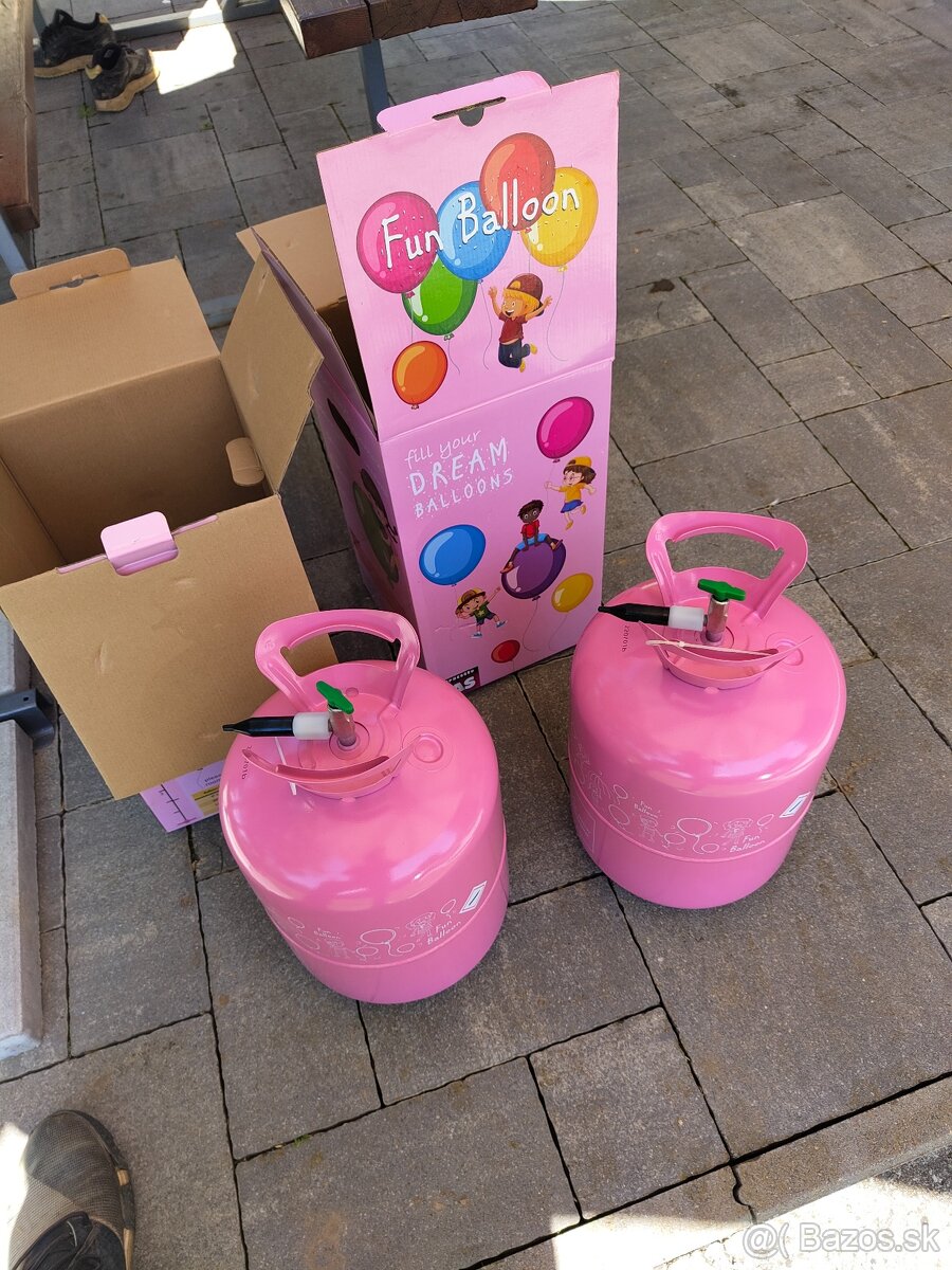 Hélium  fľaše -náplne pre párty balony