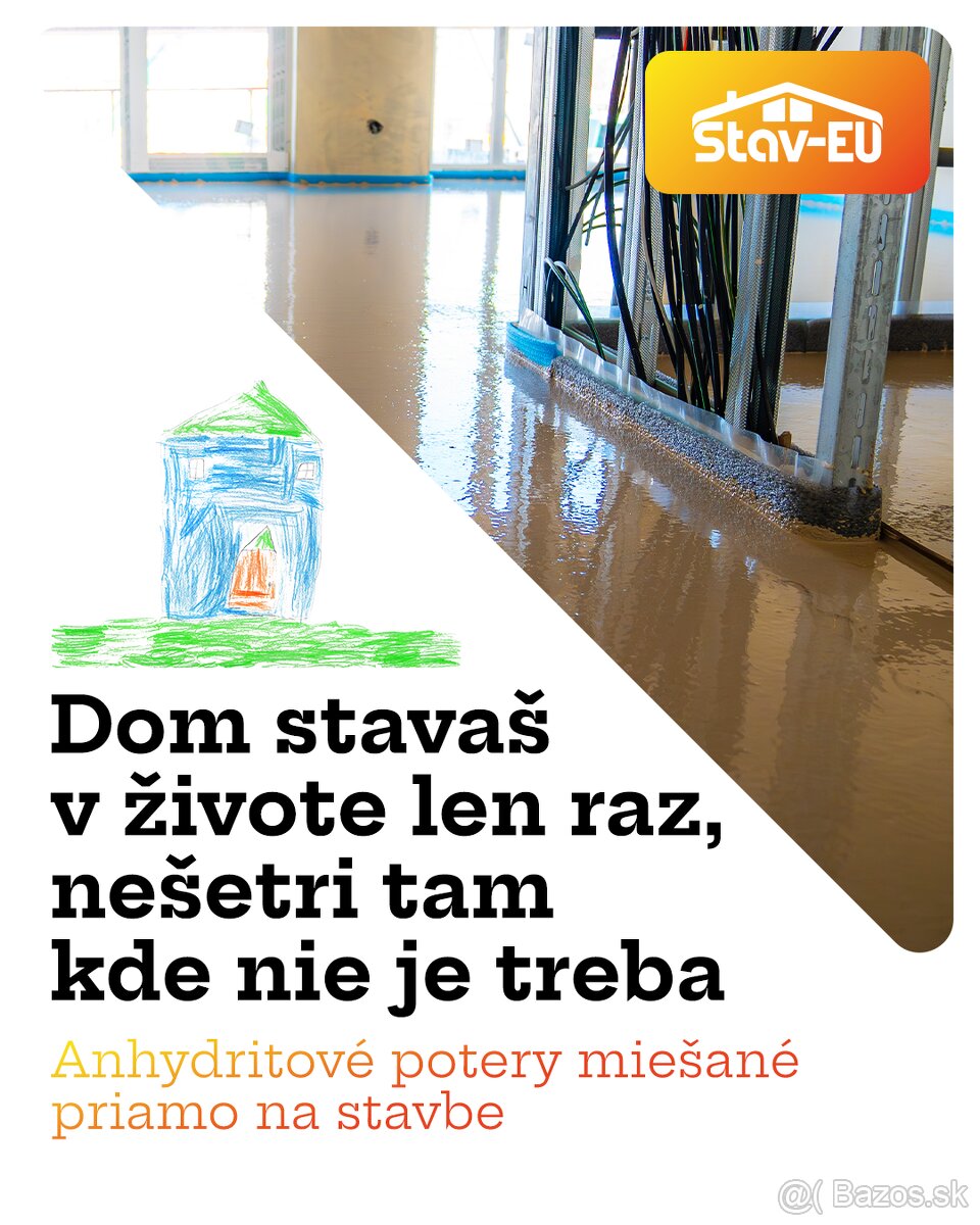 Realizujeme anhydritové potery v okrese Svidnik