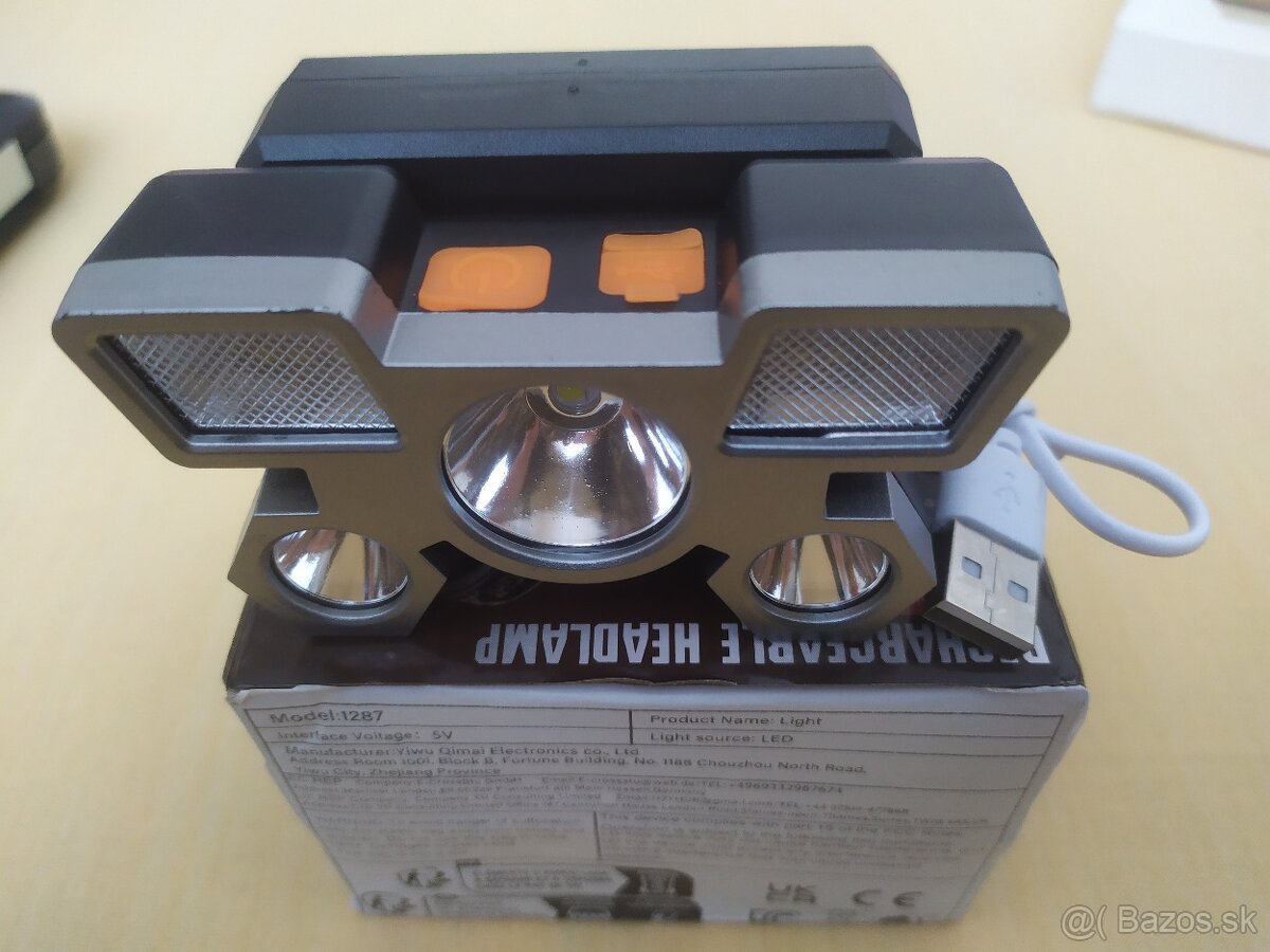 LED čelovka, 4 režimy