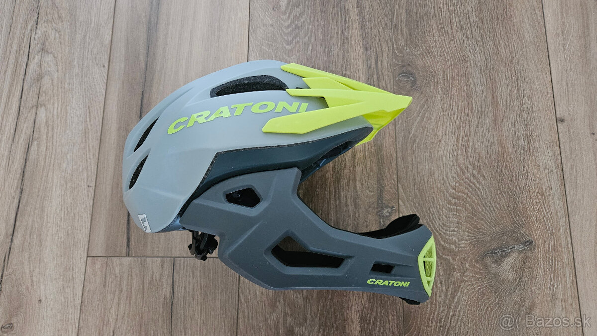 Detská prilba Cratoni C-Maniac Grey/Lime S/M 52-56cm