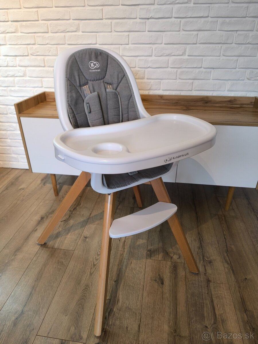 Detská jedálenská stolička Kinderkraft TIXI 2v1