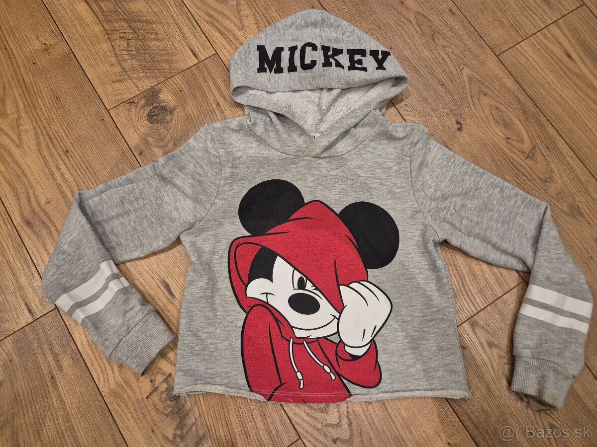 Siva mikina s Mickeym H&M 10-12 r.