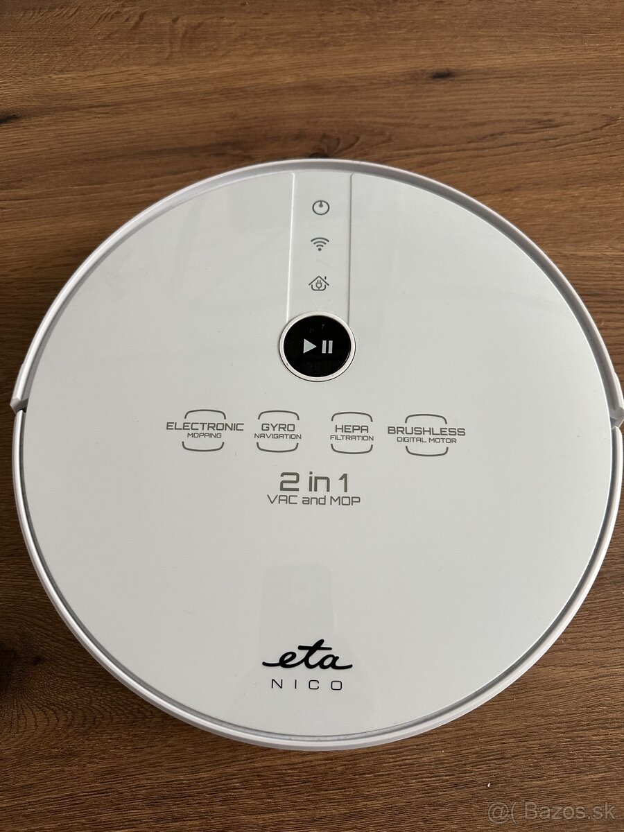 Predám robotický vysávač ETA Nico 2v1