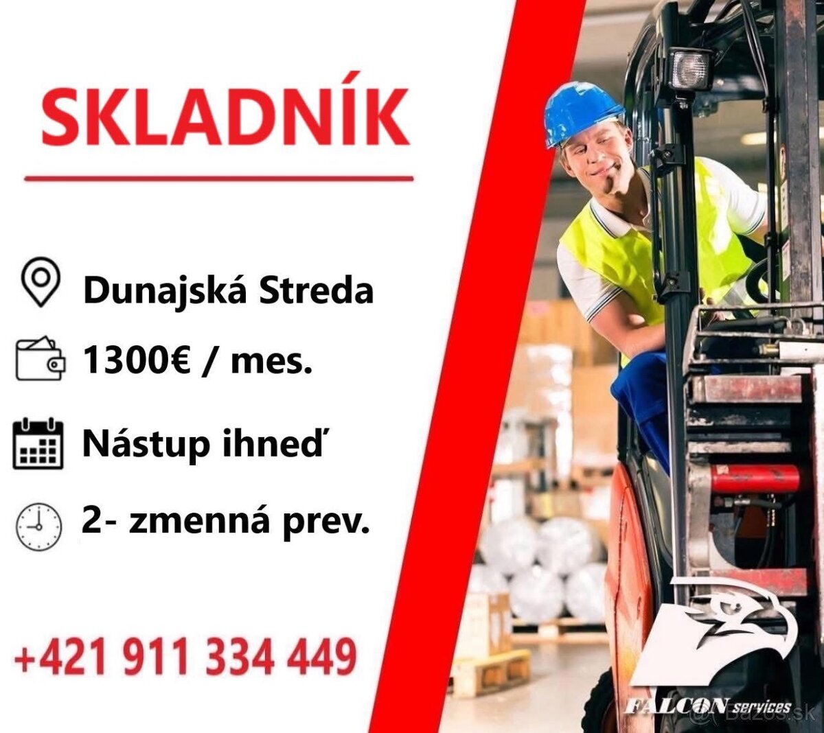 🔥🔥📦 SKLADNÍK – DUNAJSKÁ STREDA