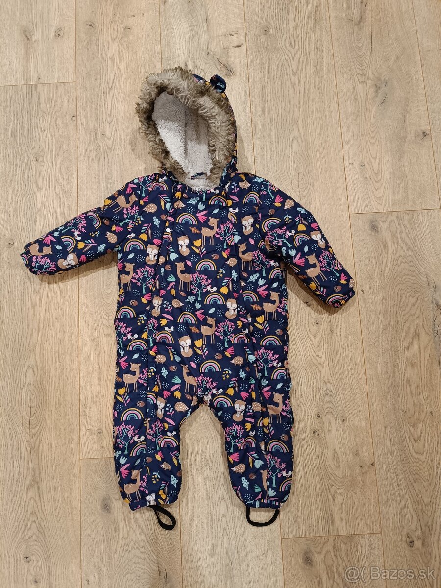 Overal + Zimná bunda veľkosť: 12-18 mes.