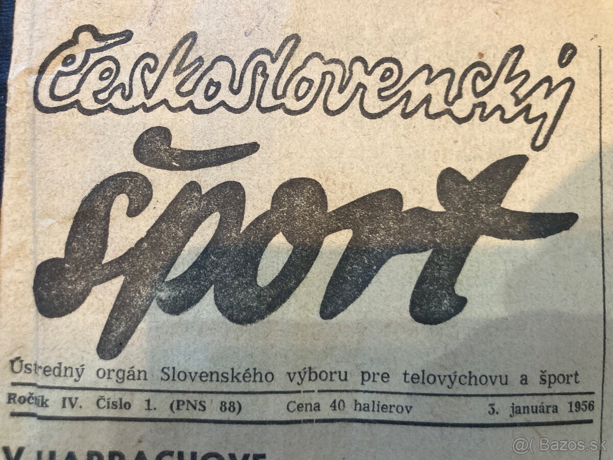Československý šport - 1956