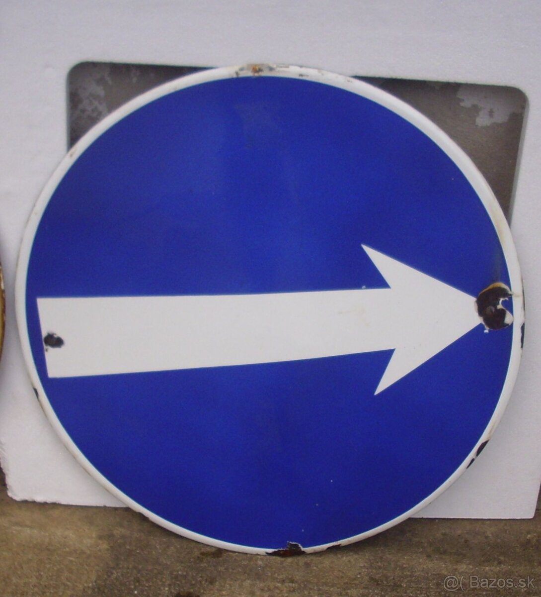 Stará smaltovaná tabulka- 50cm