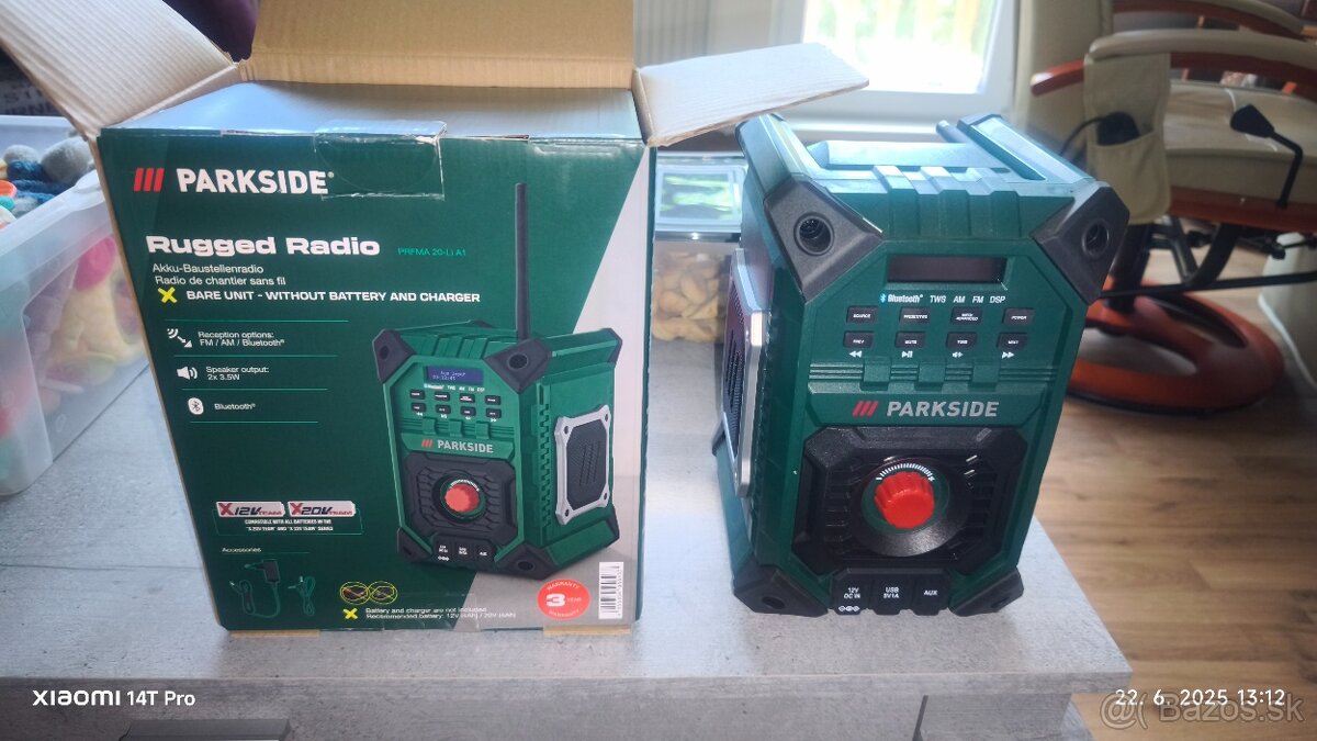 Aku stavebné rádio PRFMA 20-Li A1 – bez akumulátora