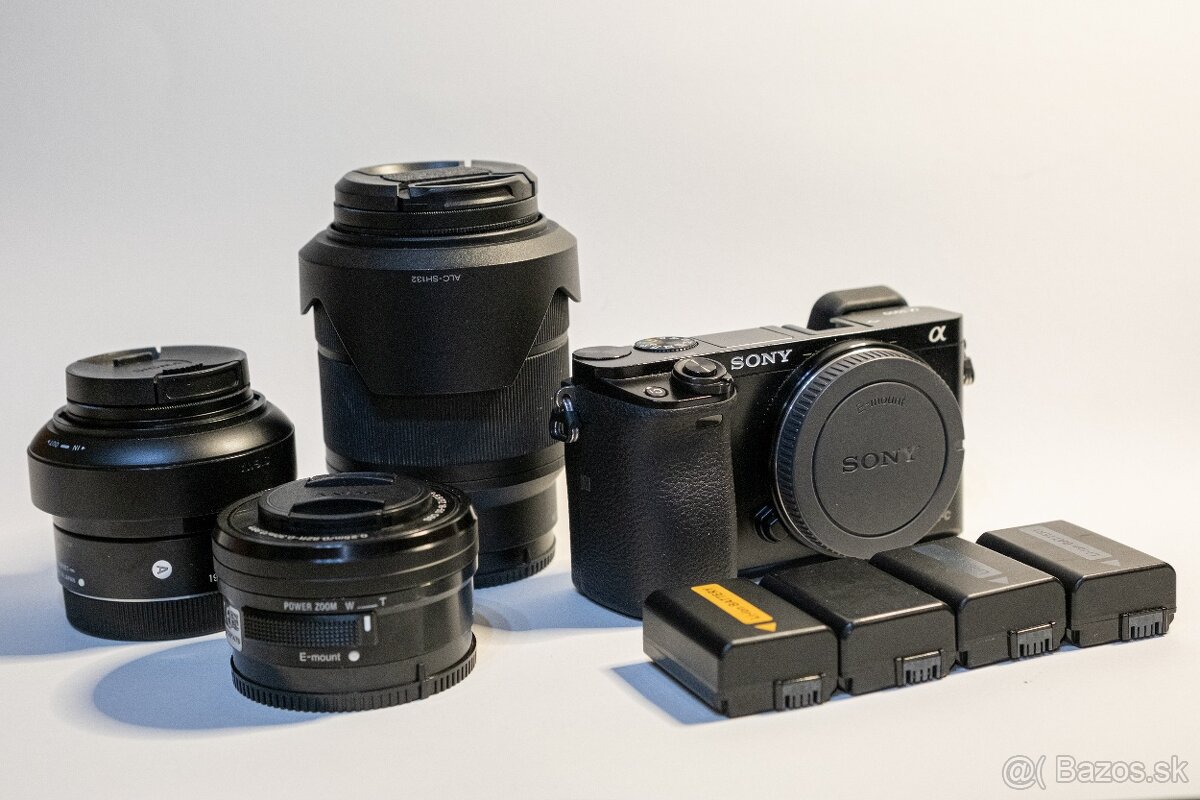Sony A6000 + 3 objektívy