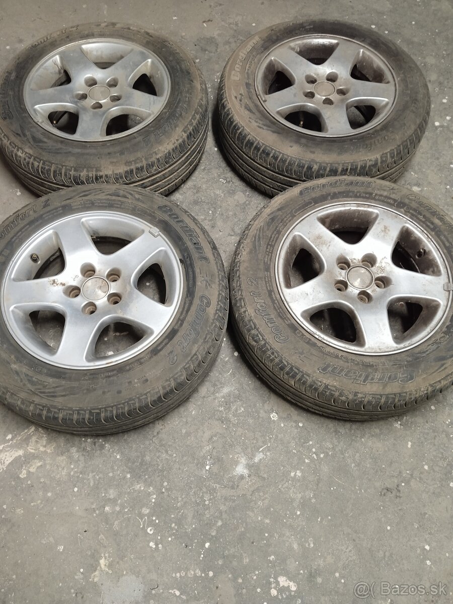 Elektróny 5x100R15+letné pneu. 195/65 R15 - škoda,audi, seat