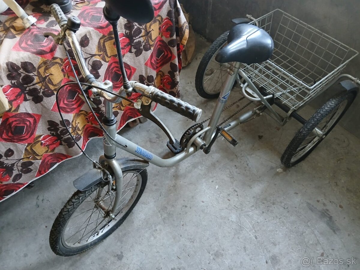 Predám bicykel s vozíkom