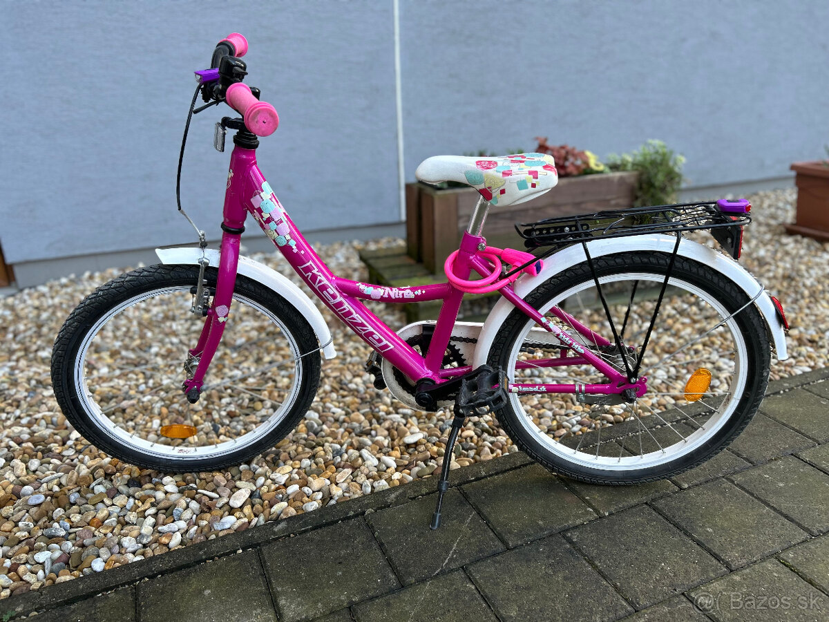 dievčenský detský bicykel 16"
