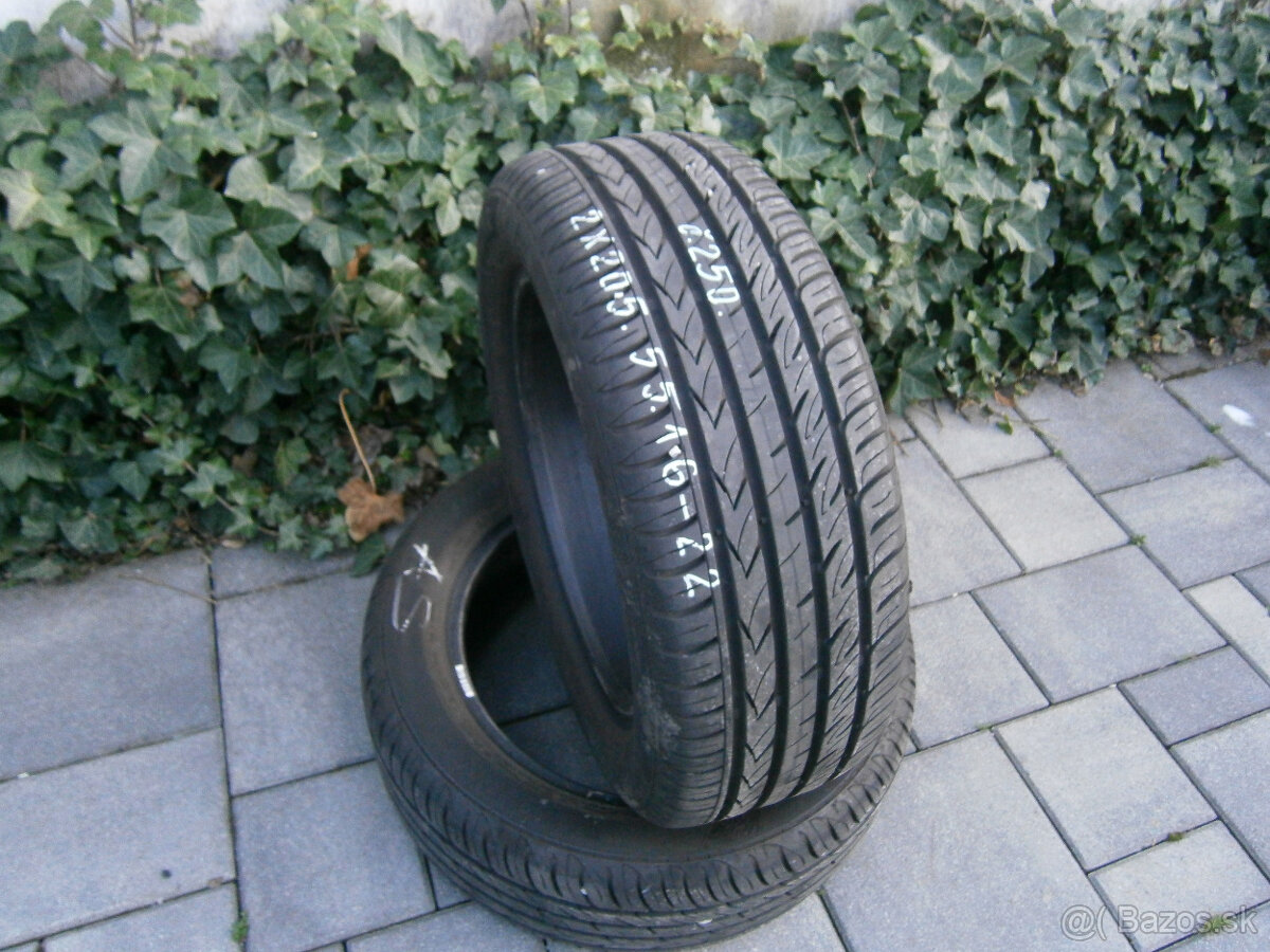 Predám 2x letné ako nové pneu VIKING 205/55 R16 91VXL