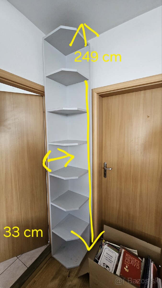 Predám rohovú knižnicu