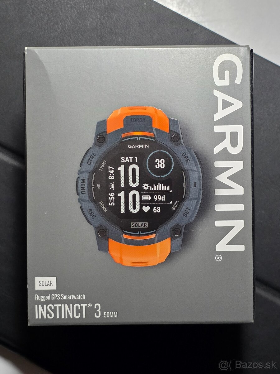Predám nové hodinky Garmin Instinct 3 Solar 50mm