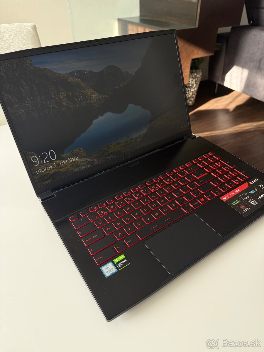 Herný notebook MSI GF75 Thin 9SC