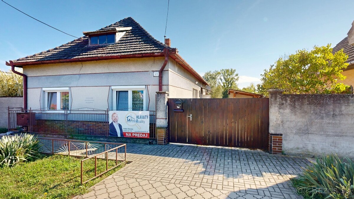 Predaj, rodinný dom, Tešedíkovo, okr. Šaľa, pozemok 813 m2