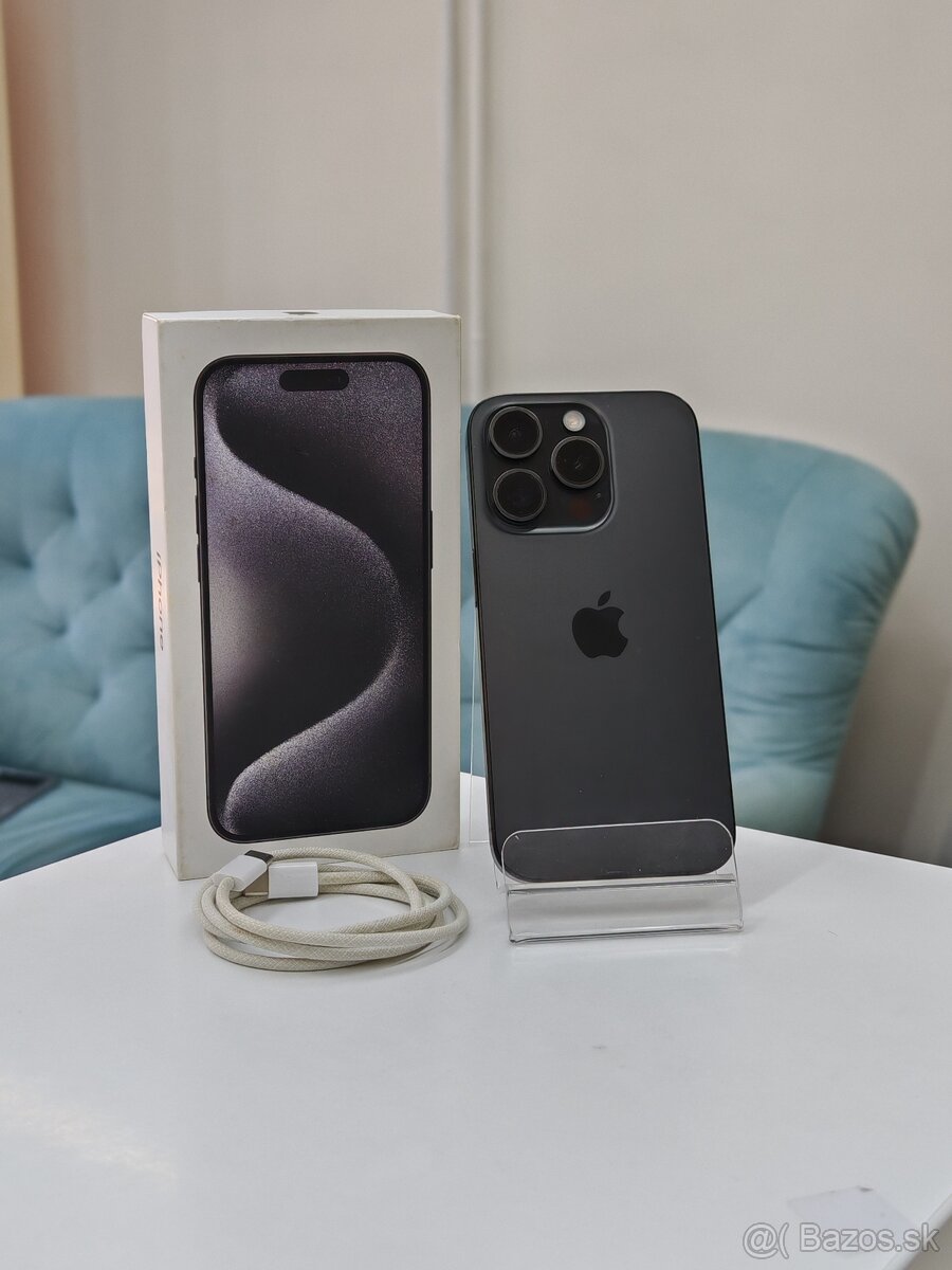 Apple iPhone 15 Pro 128GB Black Titanium | ZÁRUKA 1R