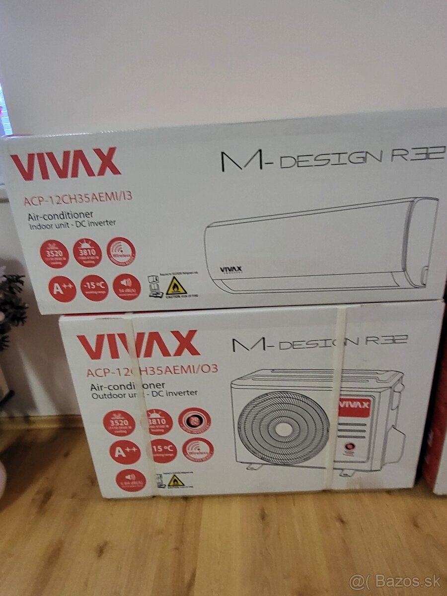 Predám novú klimatizáciu Vivax M-Design 3,5 kw