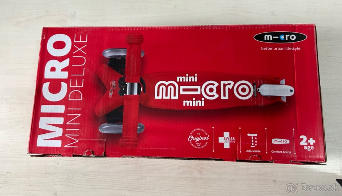 Kolobežka Micro mini Deluxe červena