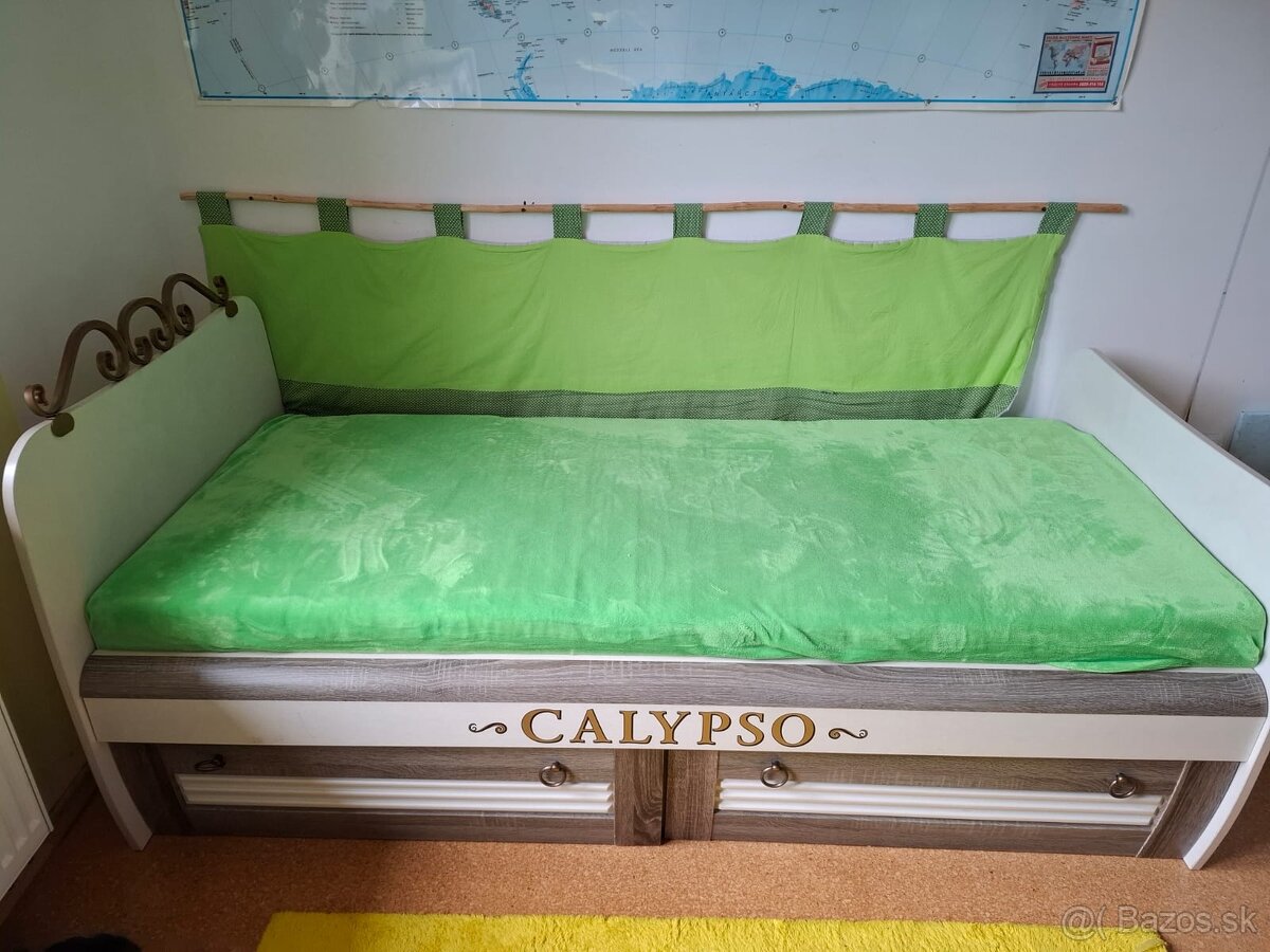 Detska postel s madracom.0,80x2m