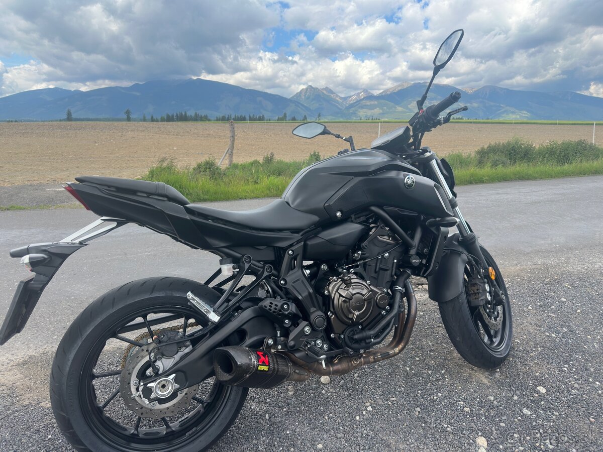 Yamaha MT07 2019 Akrapovic