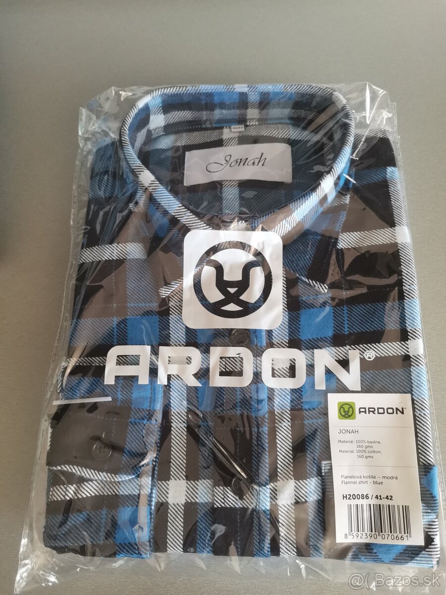 Flanelová košeľa ARDON JONAH, modrá
