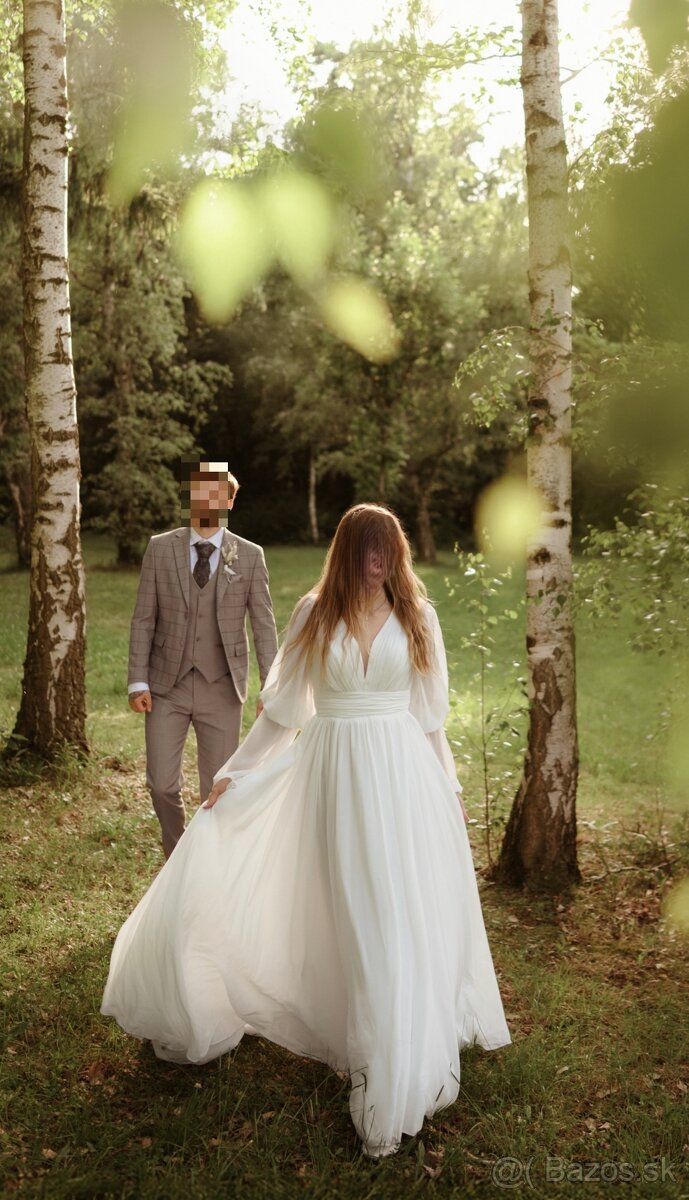Svadobné šaty v romantickom štýle