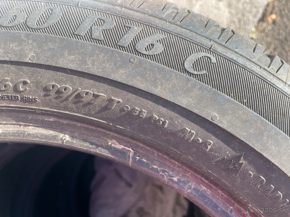 Predám zimné pneumatiky matador 205/60 R16 C