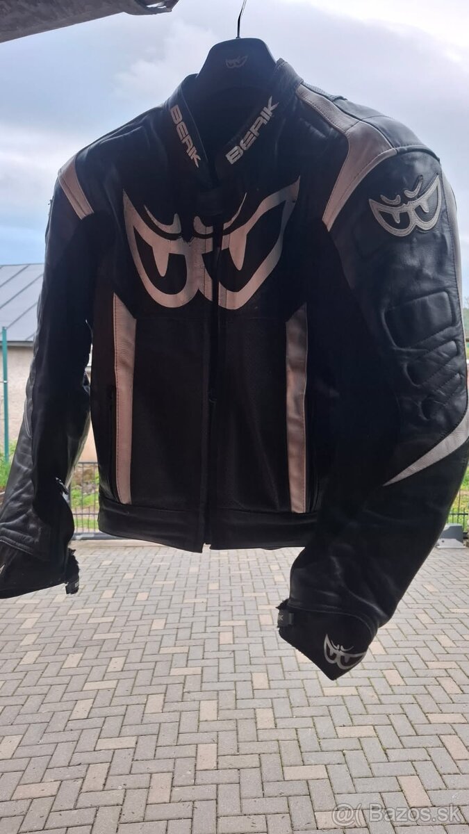 Moto kožená súprava BERIK + topánky