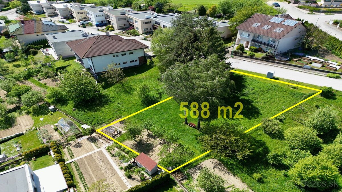 Stavebný pozemok 588 m2 v Myjave - Ideálna lokalita pre Váš