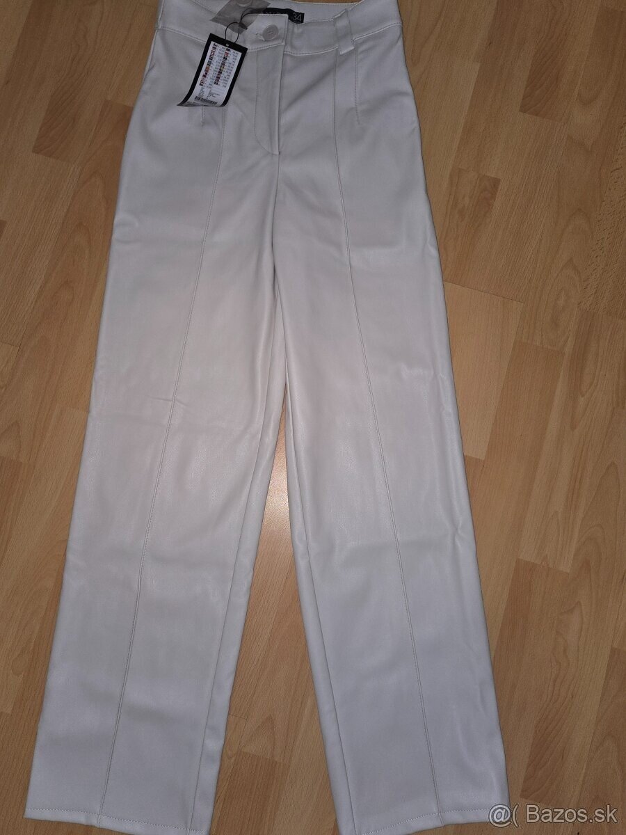 Koženkové nohavice XS